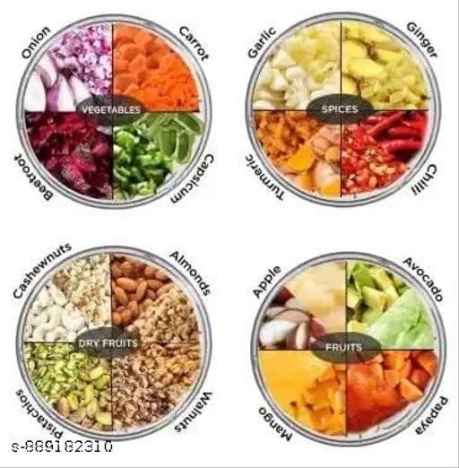 Manual Food Chopper - Compact Kitchen Tool for Effortless Chopping and Mincing of Vegetables, Fruits, Nuts, and Herbs - Grey and Red Plastic and Stainless Steel Design for Quick Meal Preparations - Ideal for Busy Professionals and Home Cooks, Durable Quality, Long Lasting, Easy to Use, Lightweight D - M Y V E L O R A