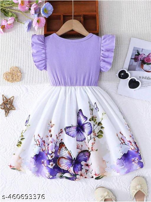 मुलींच्या छापील फॉक ड्रेस/मुलांची फँसी ड्रेस - M Y V E L O R A