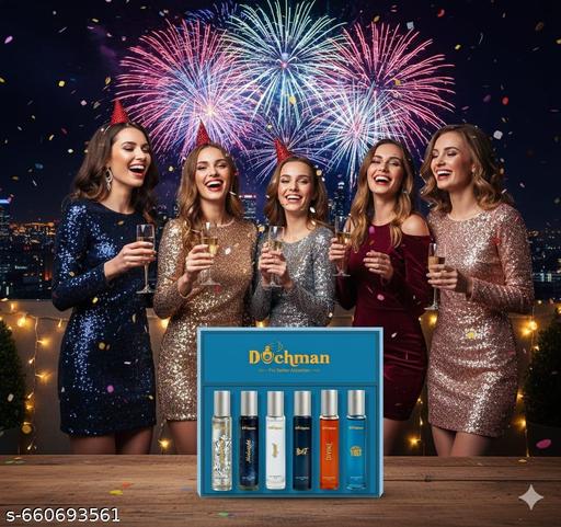 Duchman luxury fragrance gifts set French lovers (perfume for women) pack of six 6x10ml  - M Y V E L O R A