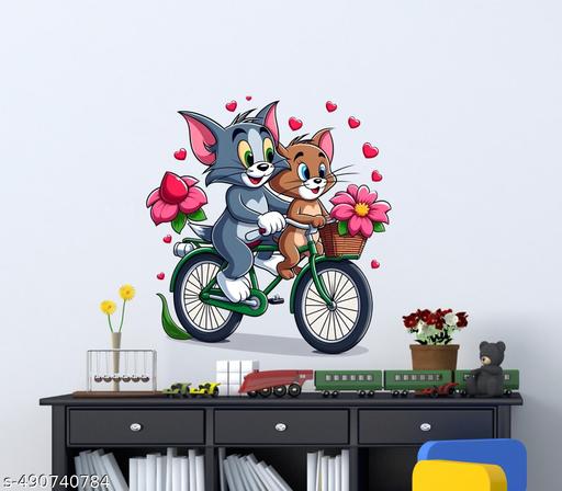 'Kanha Enterprise' cartoons tom and jerry wall sticker - M Y V E L O R A