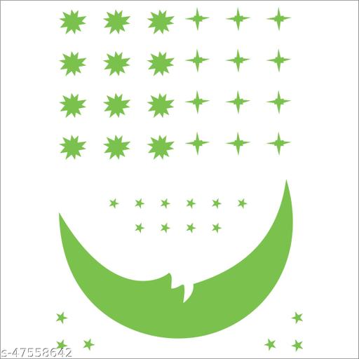 Grahak Trend Florucent Night Glowing Radium Sticker( 201 Stars Big and Small, 1 Moon,1 Rocket,1 Astronaut, 1 Farry, 1 Shuttle, 1 Planet Orbit ) - M Y V E L O R A
