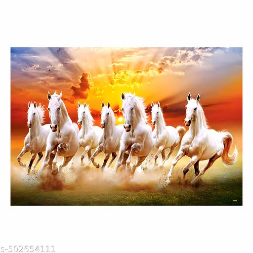 Sunset Horse Self Adhesive Vinyl  Wall Sticker  47.5 x 32.5 cm Without Frame - M Y V E L O R A