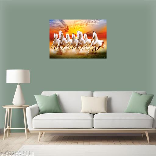 Sunset Horse Self Adhesive Vinyl  Wall Sticker  47.5 x 32.5 cm Without Frame - M Y V E L O R A