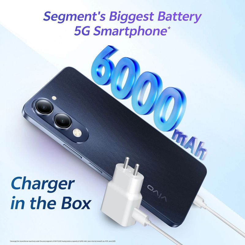 Vivo t4 lite 5g (prism blue 2026) ( 4gb 128gb) - M Y V E L O R A