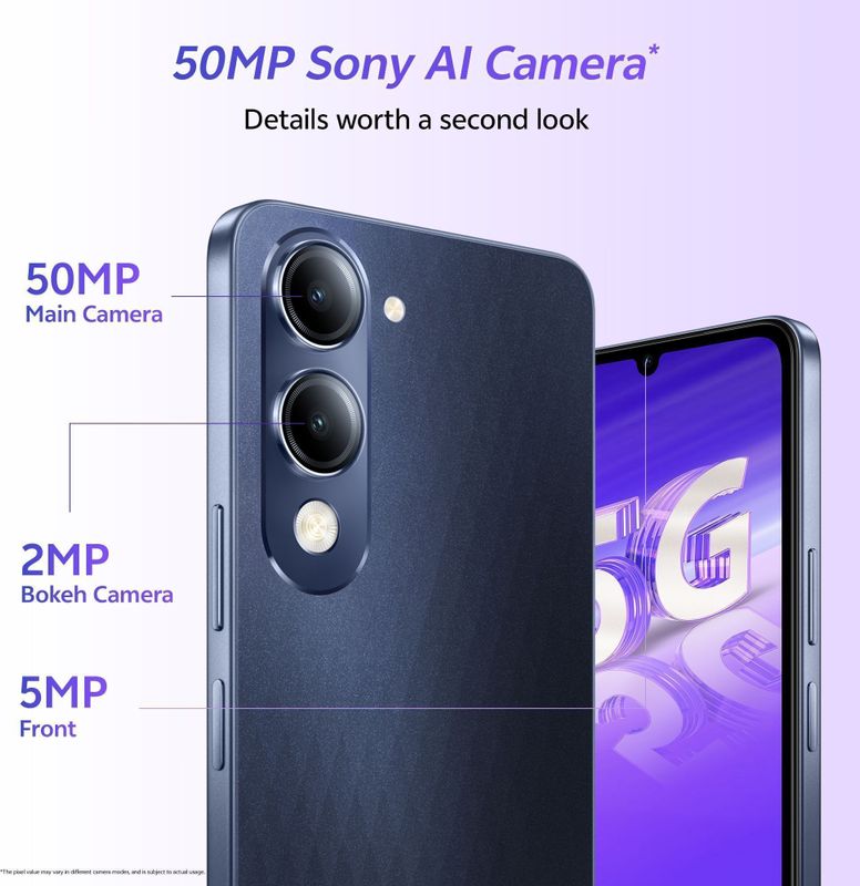 Vivo t4 lite 5g (prism blue 2026) ( 4gb 128gb) - M Y V E L O R A