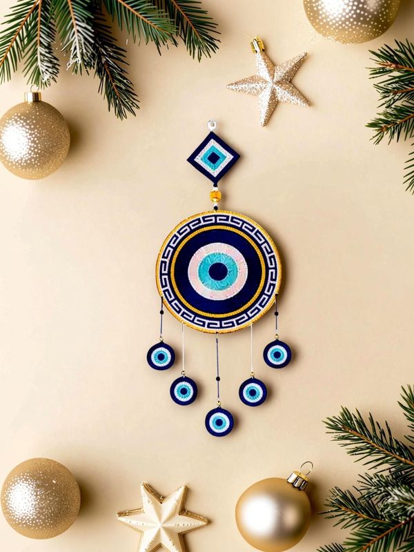 Unnatitimes evil eyes home decor & wall decor wooden wall hanging items - M Y V E L O R A