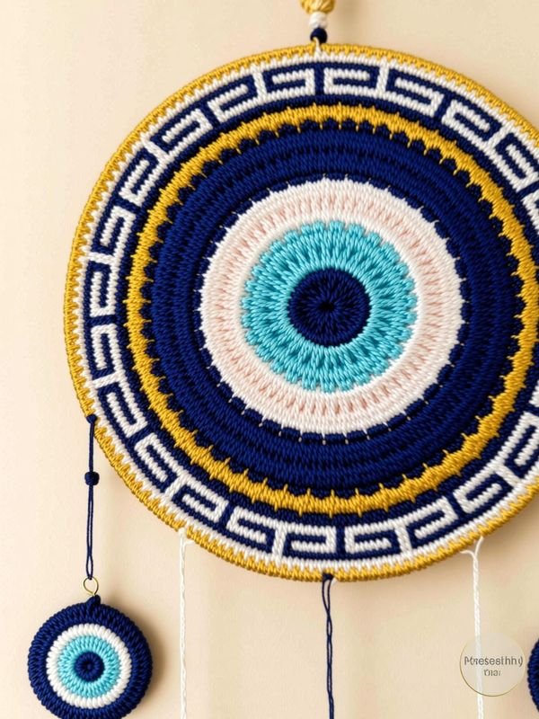 Unnatitimes evil eyes home decor & wall decor wooden wall hanging items - M Y V E L O R A