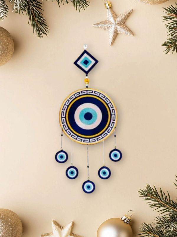 Unnatitimes evil eyes home decor & wall decor wooden wall hanging items - M Y V E L O R A