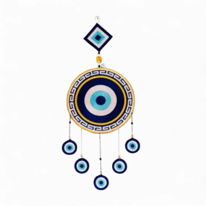 Unnatitimes evil eyes home decor & wall decor wooden wall hanging items - M Y V E L O R A