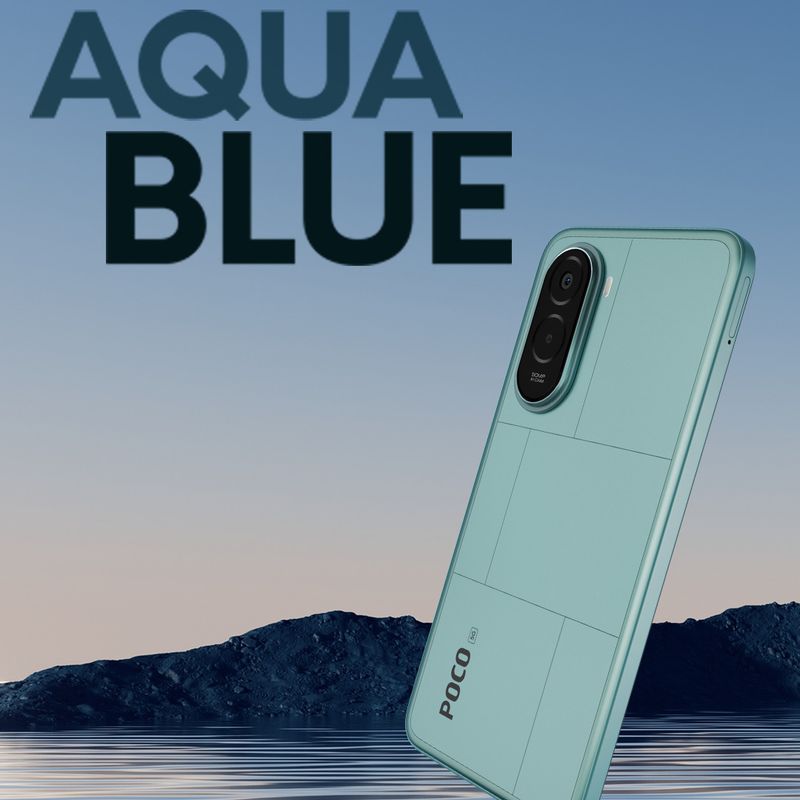 Poco m7 plus 5g (aqua blue, 128 gb) - M Y V E L O R A