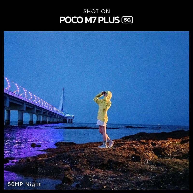 Poco m7 plus 5g (aqua blue, 128 gb) - M Y V E L O R A