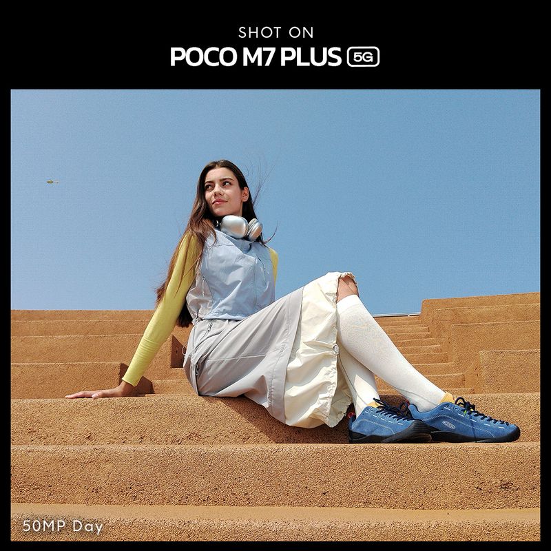Poco m7 plus 5g (aqua blue, 128 gb) - M Y V E L O R A