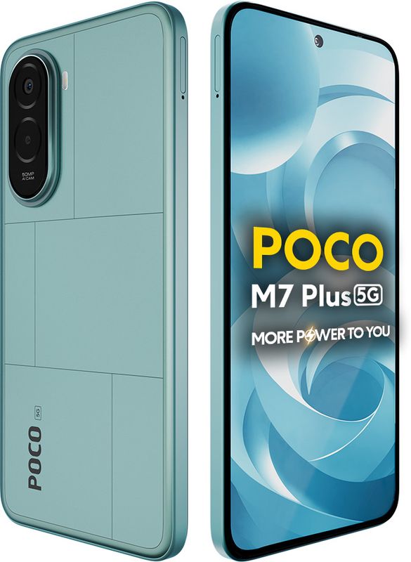 Poco m7 plus 5g (aqua blue, 128 gb) - M Y V E L O R A