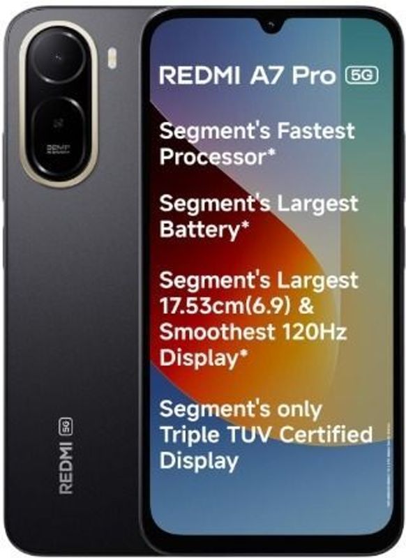 Redmi a7 pro 5g (black, 128 gb) - M Y V E L O R A