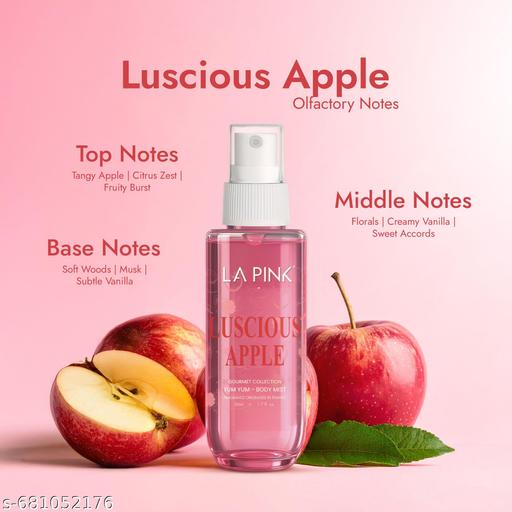 Luscious Apple Body Mist Perfume Long Lasting Gourmet Aroma & Citrus Vanilla  50ml - M Y V E L O R A