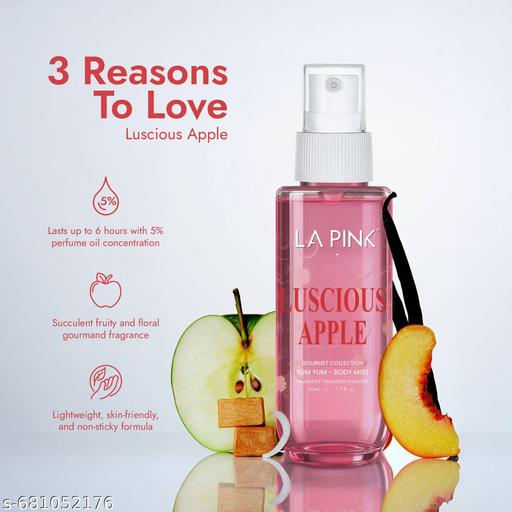 Luscious Apple Body Mist Perfume Long Lasting Gourmet Aroma & Citrus Vanilla  50ml - M Y V E L O R A