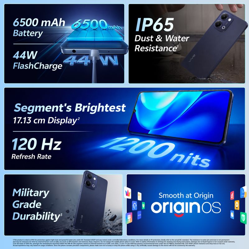 Vivo t5 lite 44w 5g (twilight shadow, 128 gb) - M Y V E L O R A