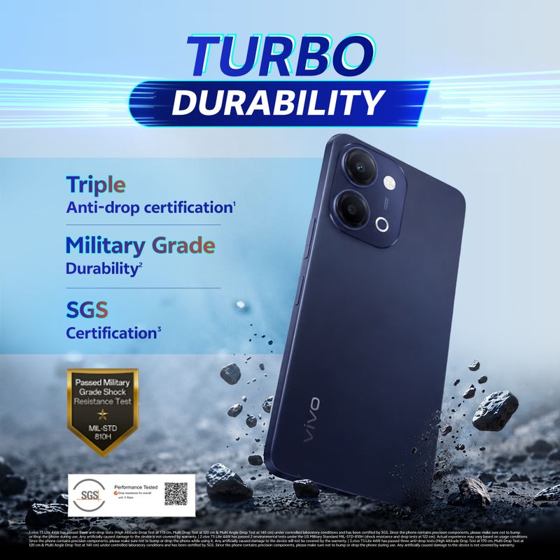 Vivo t5 lite 44w 5g (twilight shadow, 128 gb) - M Y V E L O R A