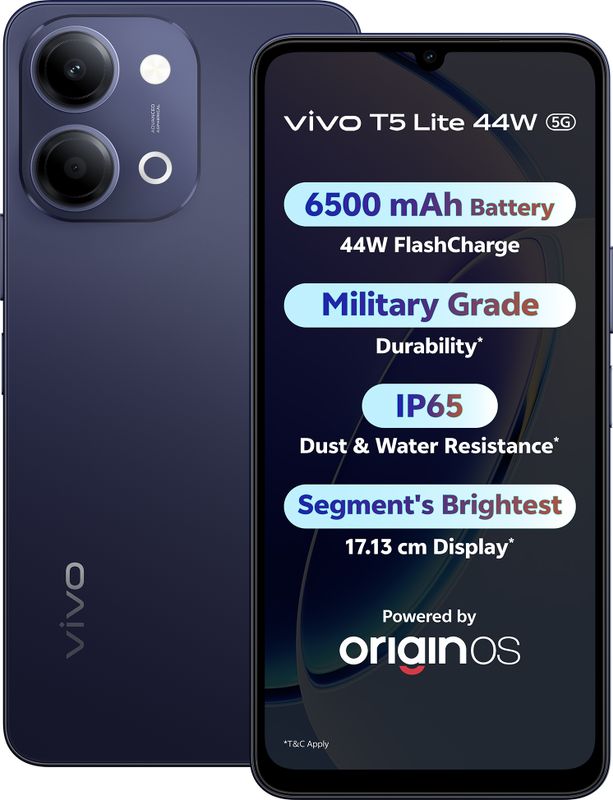 Vivo t5 lite 44w 5g (twilight shadow, 128 gb) - M Y V E L O R A