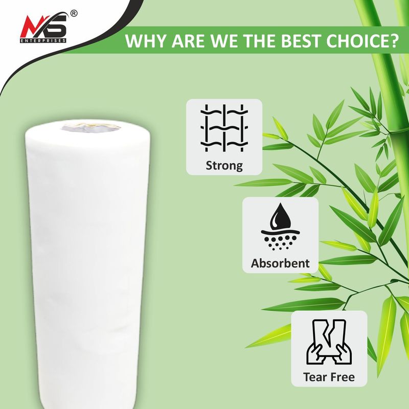 Ms enterprises sustainable bamboo reusable kitchen towel roll - M Y V E L O R A