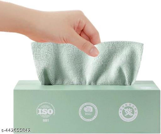 KBKM   Microfiber Cleaning and Drying Wipes, Pack of 20 (Multi color) Lint Free Cloth, Washable All Purpose Wash Cloth for Kitchen, Car, House, Office Multicolor - M Y V E L O R A