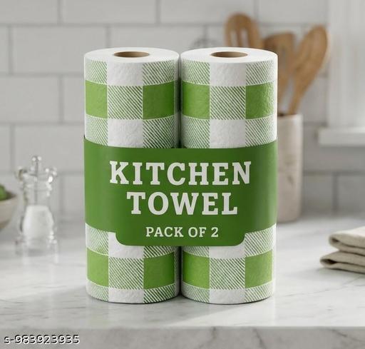 Absorbent Kitchen Tissue Roll Pack of 2 - M Y V E L O R A