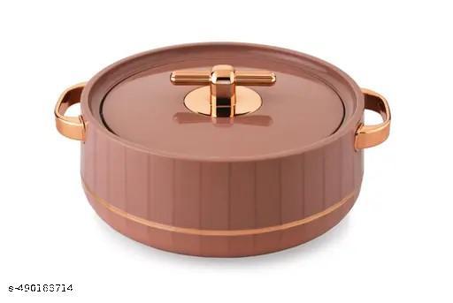Deluxe Decor 3000 Inner Stainless Steel Insulated Casserole Brown - M Y V E L O R A