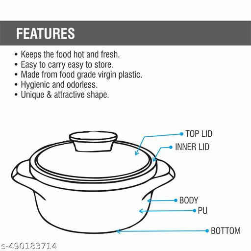 Deluxe Decor 3000 Inner Stainless Steel Insulated Casserole Brown - M Y V E L O R A