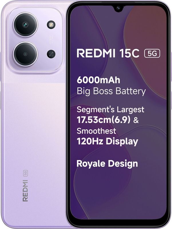 Redmi 15c 5g (dusk purple, 128 gb) - M Y V E L O R A