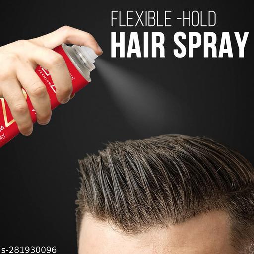 ELPIS GOLD Enzo Premium Hair Spray| Curl Enhancing With Flexible Hold, Long Lasting, No Greasy Residue| All-Day Shine |Pure, Fresh And Beautiful | Odour Fragrance Strong | Suitable for All Hair Types | Weatherproof Styling Solution | 420ml - M Y V E L O R A