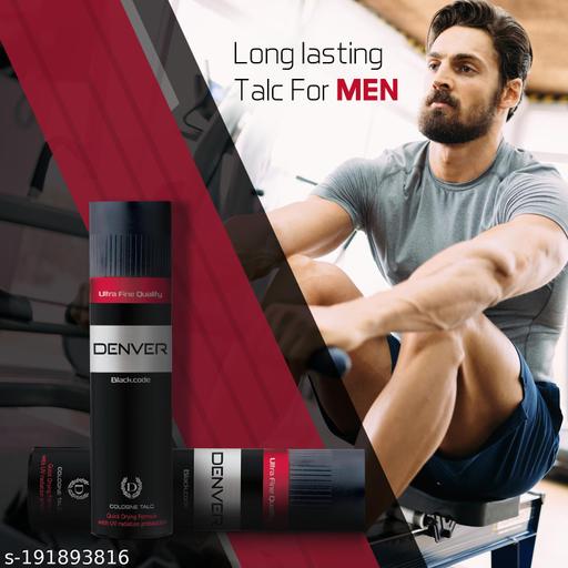 Black Code Premium Body Talc ( 300 g)   Talcum Powder - M Y V E L O R A