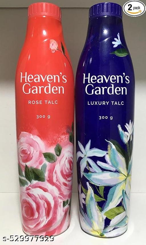 Heaven's Garden Talcum Powder - Rose, luxery (pack of 2) - M Y V E L O R A