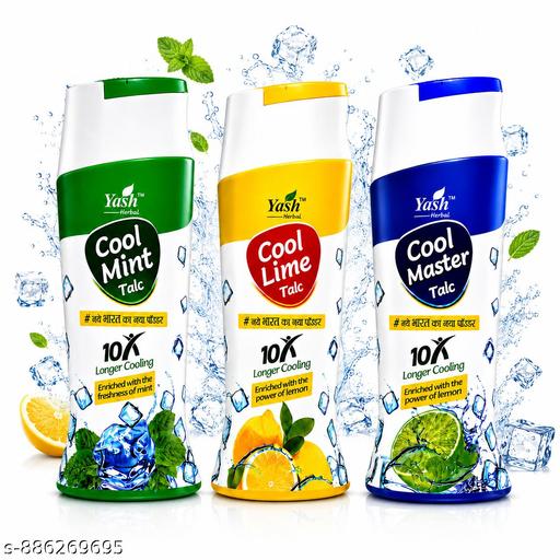 300GM Cool Talcum Powder For Women & Men | Summer Talcum Powder Combo For Ghamori With Lemon Extract 300g - M Y V E L O R A