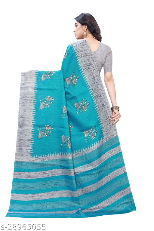 Women's Printed Saree With Blouse Piece - M Y V E L O R A