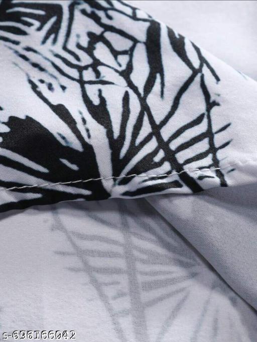 Men's Summer Palm Tree Printed Short Sleeve Casual Shirt, Vacation Style - Neezhofashion