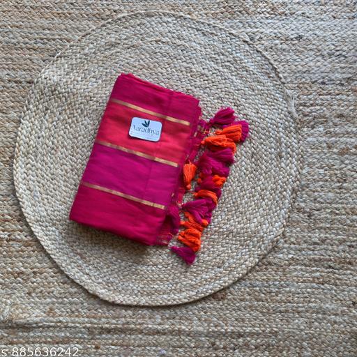Soft khadi cotton saree  - NJORA LUXURY FASHION