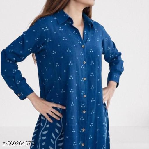 New Printed Kurta Pant Set Blue - NJORA LUXURY FASHION