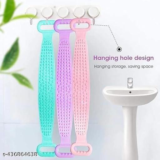 Body Back Scrubber Double Side Bathing Brush for Skin Deep Cleaning Body Scrubbers & Brushes - NJORA LUXURY FASHION