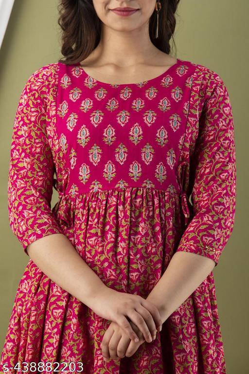 WOMAN`S PRINTED FASHIONS KURTI/GOWN  - NJORA LUXURY FASHION