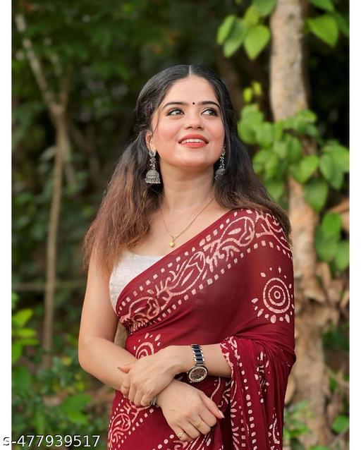 Mul Cotton Hand Block Printed Saree - NJORA LUXURY FASHION