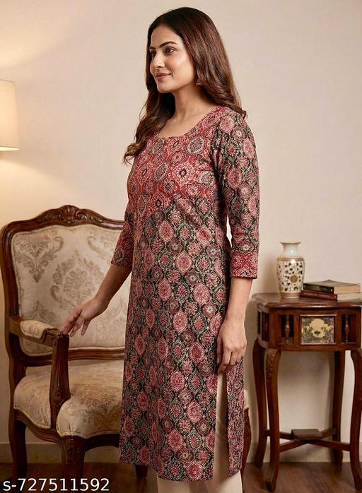 RIYA MIXED LONG KURTI  - NJORA LUXURY FASHION