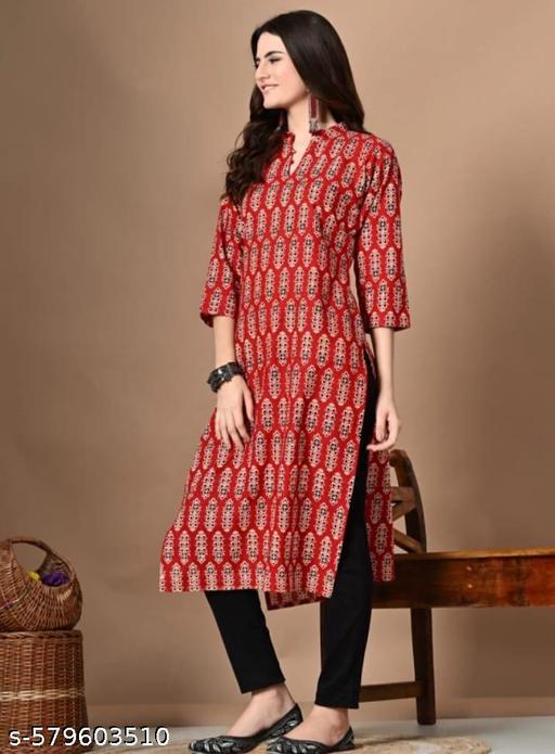 RED BUUTI KURTY - NJORA LUXURY FASHION