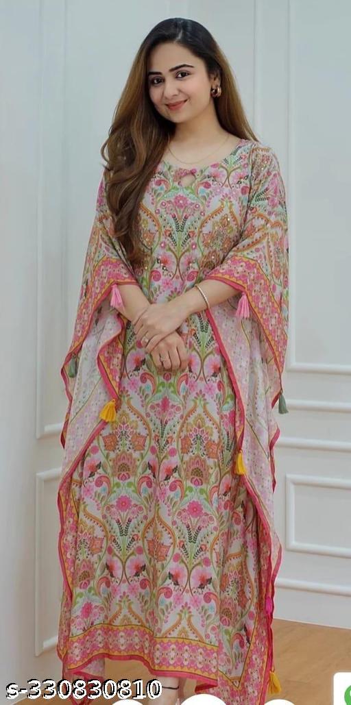Aishani Ensemble rayon Kurti kaftan - NJORA LUXURY FASHION