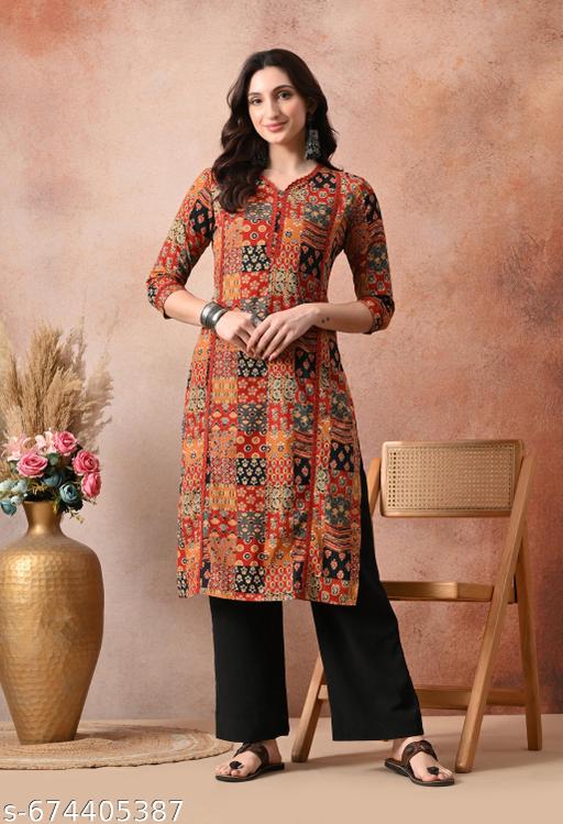 KALI MAROON CHECKS STRAIGHT KURTA - NJORA LUXURY FASHION