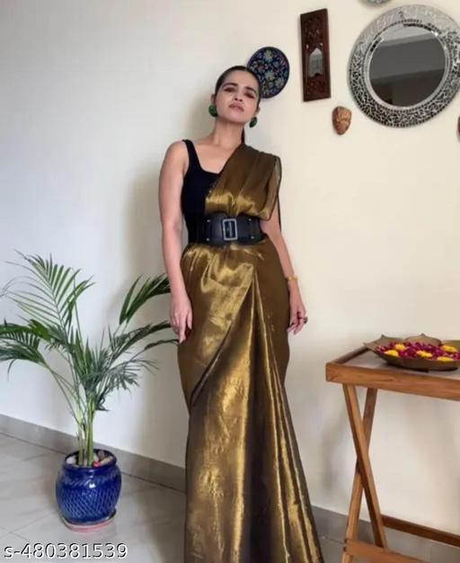 Very soft and comfortable tissue cotton sari - NJORA LUXURY FASHION