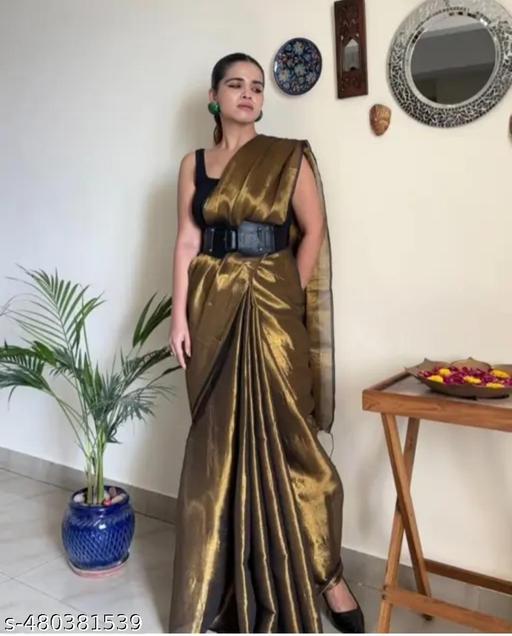 Very soft and comfortable tissue cotton sari - NJORA LUXURY FASHION