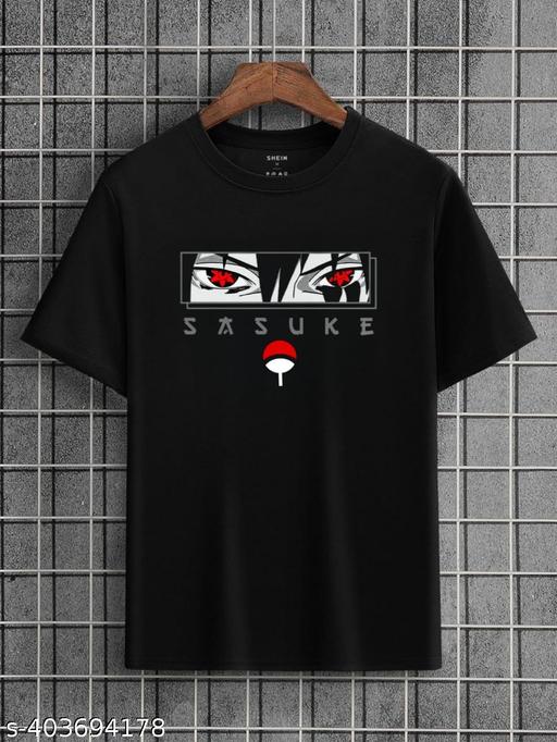 Sasuke Anime Printed Cotton Tshirt , Itachi Uchiha Anime Printed Tshirt For Men ,Naruto Anime Tshirt . Summer Tshirt , Casual Tshirt - Home
