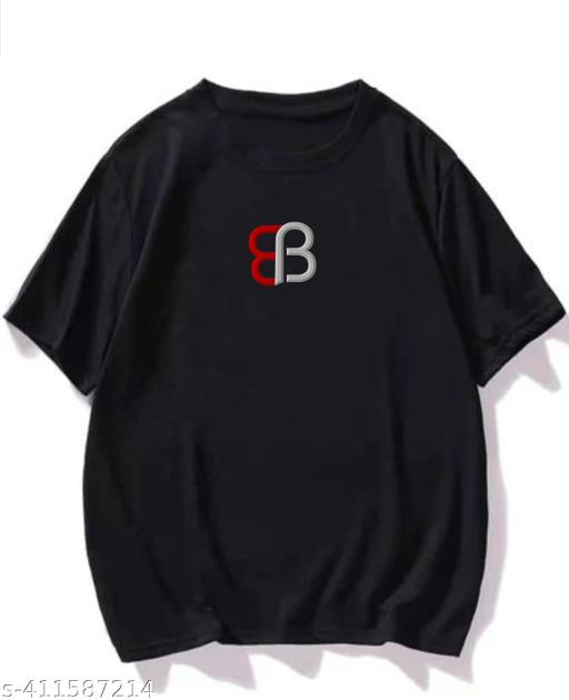 Oversize Anime Character Graphic Print Round Neck Black Cotton Blend Tshirt For Men - Home
