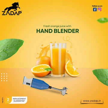 ZADAP RHB-121 250W Hand Blender | Dual Hot & Cold Blending (Blue) - offerbuy