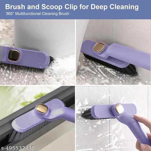 Multi-Function Bathroom Plastic Cleaning Brush,Tiles Cleaning Brush,Hard Bristle Rotating Crevice Gaps Cleaning Brushes for Bathroom,Floor Cleaner Brush (Multi-Colour) - offerbuy